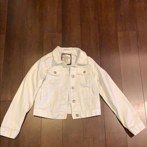 RUUM white jean jacket size 12